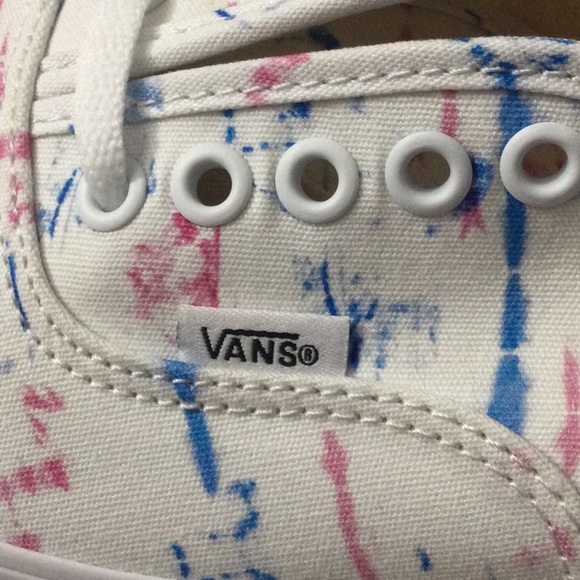 Madewell x Vans®  Lace-Up Sneakers Tie-Dye Women’s Size 10 White - Picture 6 of 12